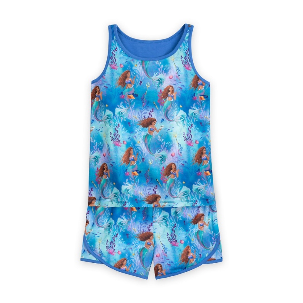 SHOP DISNEY ARIEL SLEEP SHORT SET FOR KIDS-THE LITTLE MERMAID LIVE ACTION